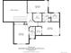 Detailed floor plan showcasing the layout of the home's upper level, including bedrooms and bathrooms at 1127 Buttermilk Rd, Larkspur, CO 80118