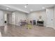 Bright and spacious finished basement with laminate flooring and ample space for recreation at 24738 E Layton Pl, Aurora, CO 80016