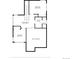 A floor plan for the second floor including dimensions at 9976 E 63Rd Ave, Denver, CO 80238