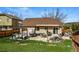 Enjoy the cozy backyard patio, perfect for outdoor relaxation and entertaining with ample seating at 3303 Blue Grass Cir, Castle Rock, CO 80109