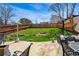 Wonderful backyard featuring a patio, lawn, privacy fence, and comfortable outdoor seating at 3303 Blue Grass Cir, Castle Rock, CO 80109