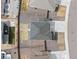 Overhead view of the home, featuring a fenced backyard and neighboring properties at 8374 E 132Nd Pl, Thornton, CO 80602
