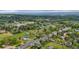 Aerial view of a residential property nestled among mature trees and green lawns in a suburban neighborhood at 8840 Niwot Rd, Niwot, CO 80503
