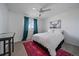 Bedroom with a large window and ceiling fan at 14268 Hop Clover Trl, Parker, CO 80134