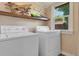 Practical laundry room with a view of the outdoors from the window at 4712 Perry St, Denver, CO 80212