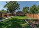 Spacious backyard, patio, and garden at 3560 N Columbine St, Denver, CO 80205