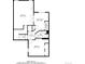Detailed floor plan of the home showing the layout of rooms and dimensions at 6664 S Webster St, Littleton, CO 80123