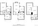 The home has three stories. Each floor plan is included in this image at 6664 S Webster St, Littleton, CO 80123