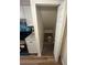 Storage space under the stairs with a door in the kitchen at 3225 S Garrison St # 19, Lakewood, CO 80227