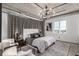 Stylish bedroom featuring modern lighting fixtures, and a great view from the window at 1735 19Th St # 6D, Denver, CO 80202