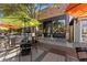 Outdoor seating area at Carrot Bistro, showcasing its welcoming ambiance and design at 317 Bonanza Dr, Erie, CO 80516