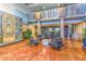 Bright lobby featuring an eclectic mix of art and seating at 275 S Harrison St # 409, Denver, CO 80209