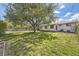 Spacious backyard features lush lawn with mature shade tree at 1926 S Yates St, Denver, CO 80219