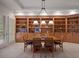 Dining room features built in shelving, natural light, and ample space for entertaining at 392 Starmine Pl, Castle Rock, CO 80108