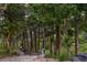 Backyard nook surrounded by natural forest and stonescape at 392 Starmine Pl, Castle Rock, CO 80108
