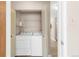 Convenient in-unit laundry room with washer and dryer at 14091 E Marina Dr # 308, Aurora, CO 80014