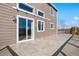 Spacious deck with sliding glass doors to the house at 3948 S Halifax St, Aurora, CO 80013