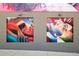 Exterior wall art with colorful and abstract designs, enhancing the urban aesthetic at 3198 Blake St # 402, Denver, CO 80205