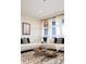 Cozy living room featuring stylish seating and natural light at 3198 Blake St # 402, Denver, CO 80205