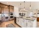 Open kitchen featuring a large island, stainless steel appliances, and wooden cabinetry at 668 Leafy Aster Ln, Castle Rock, CO 80104