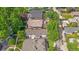 Birds eye view of multiple homes that have unique roofing and many large trees and lots of greenery that surround them at 2340 S Columbine St, Denver, CO 80210