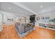 Bright living room with hardwood floors and fireplace at 2340 S Columbine St, Denver, CO 80210