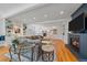 Spacious living room featuring a fireplace and an open floor plan at 2340 S Columbine St, Denver, CO 80210