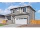 Charming two-story home with a two car garage, landscaped yard, and inviting front porch at 9456 Yampa Ct, Commerce City, CO 80022