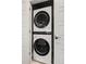 Convenient, stacked, in-unit laundry appliances at 20 Wilcox # 421, Castle Rock, CO 80104