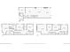 Detailed floor plan showcasing the layout of the home's three floors with dimensions at 2961 S Cherokee, Englewood, CO 80110