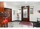 Bright and spacious entryway with modern flooring and unique decor at 322 Steele St, Denver, CO 80206