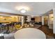 Spacious lounge area with modern lighting, tables and chairs, and comfortable seating for residents at 1020 15Th St # 18I, Denver, CO 80202