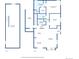 Floorplan layout showing the basement, garage, kitchen, dining area, living room, bedrooms, and bathrooms at 11565 Decatur St # 7D, Denver, CO 80234