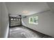Empty garage with garage door and a window at 4947 Noble Park Pl, Boulder, CO 80301
