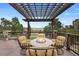 Enjoy this amazing outdoor seating area with a fire pit and views of the surrounding landscape at 4 White Fir Ct, Littleton, CO 80127