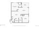 Detailed floor plan showcasing the layout of the home with room dimensions and property boundaries at 336 E 1St Ave # 200, Denver, CO 80203