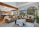 Open living room with large windows, comfortable sofas, an open concept with the dining area at 8427 Pierson Ct, Arvada, CO 80005
