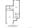 Basement floor plan highlighting the garage, bathroom, electrical room and bedroom at 2061 S Worchester Way, Aurora, CO 80014
