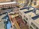 Aerial view of townhome community and street at 2801 W 23Rd Ave, Denver, CO 80211