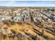 Aerial view showcases the property's proximity to a park and surrounding neighborhood at 2801 W 23Rd Ave, Denver, CO 80211