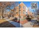 Townhouse featuring brick architecture, steps to the front door, and a QR code for a virtual flythrough tour at 2801 W 23Rd Ave, Denver, CO 80211