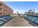 Relax on this rooftop deck with skylights and city views at 1449 Wynkoop St # 601, Denver, CO 80202