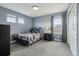 Bedroom with carpet and one bed with a nightstand at 12110 Bay Oaks Ct, Parker, CO 80138
