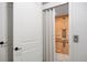 Interior elevator with wood paneling and controls inside a home at 4364 Chateau Ridge Ln, Castle Rock, CO 80108