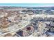 High angle aerial view of modern townhomes surrounded by trees and a walking path at 17359 Waterhouse Cir # C, Parker, CO 80134