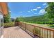 Outdoor deck with wooden railing overlooking mountain views at 153 Gold Run Trl, Idaho Springs, CO 80452