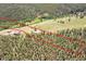 Aerial view of property with well-maintained homes surrounded by lush greenery and a clear boundary line at 153 Gold Run Trl, Idaho Springs, CO 80452