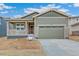 Charming exterior of a new home with a covered porch and a two-car garage at 20590 E 58Th Ave, Aurora, CO 80019
