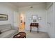 Comfortable living room featuring a sofa, small table, and artwork hung on the wall at 300 Hudson St # 202, Denver, CO 80220