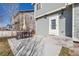 Backyard patio with outdoor seating at 12133 Hannibal St, Commerce City, CO 80603